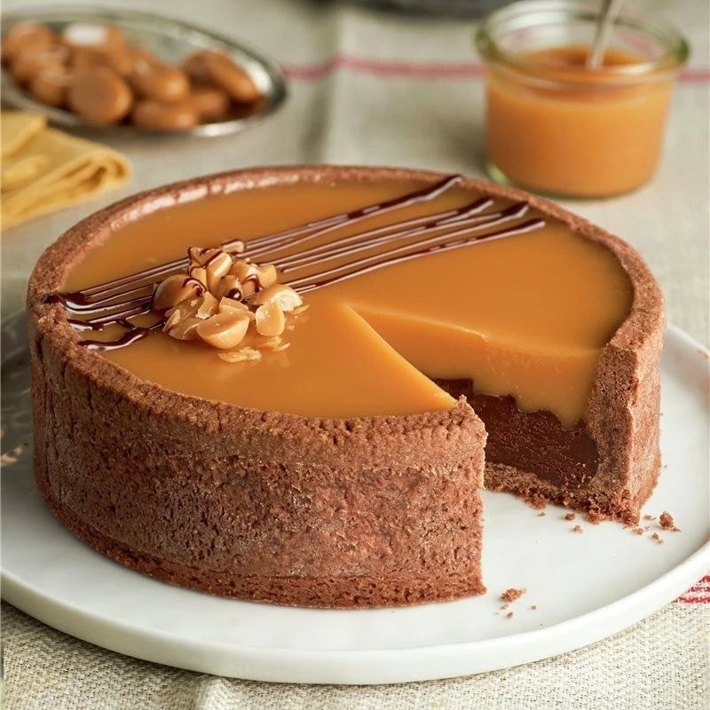 Torta Recheada com Chocolate ao Leite e Caramelo