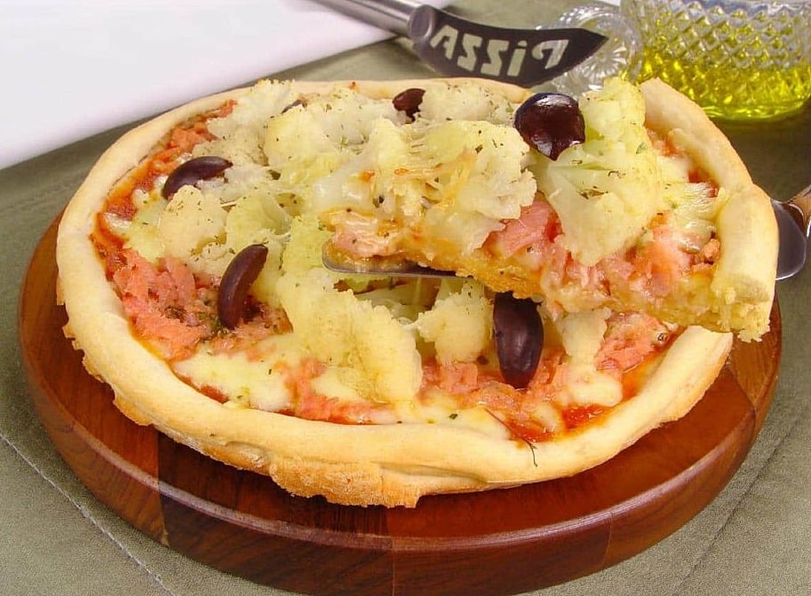 Pizza de couve-flor