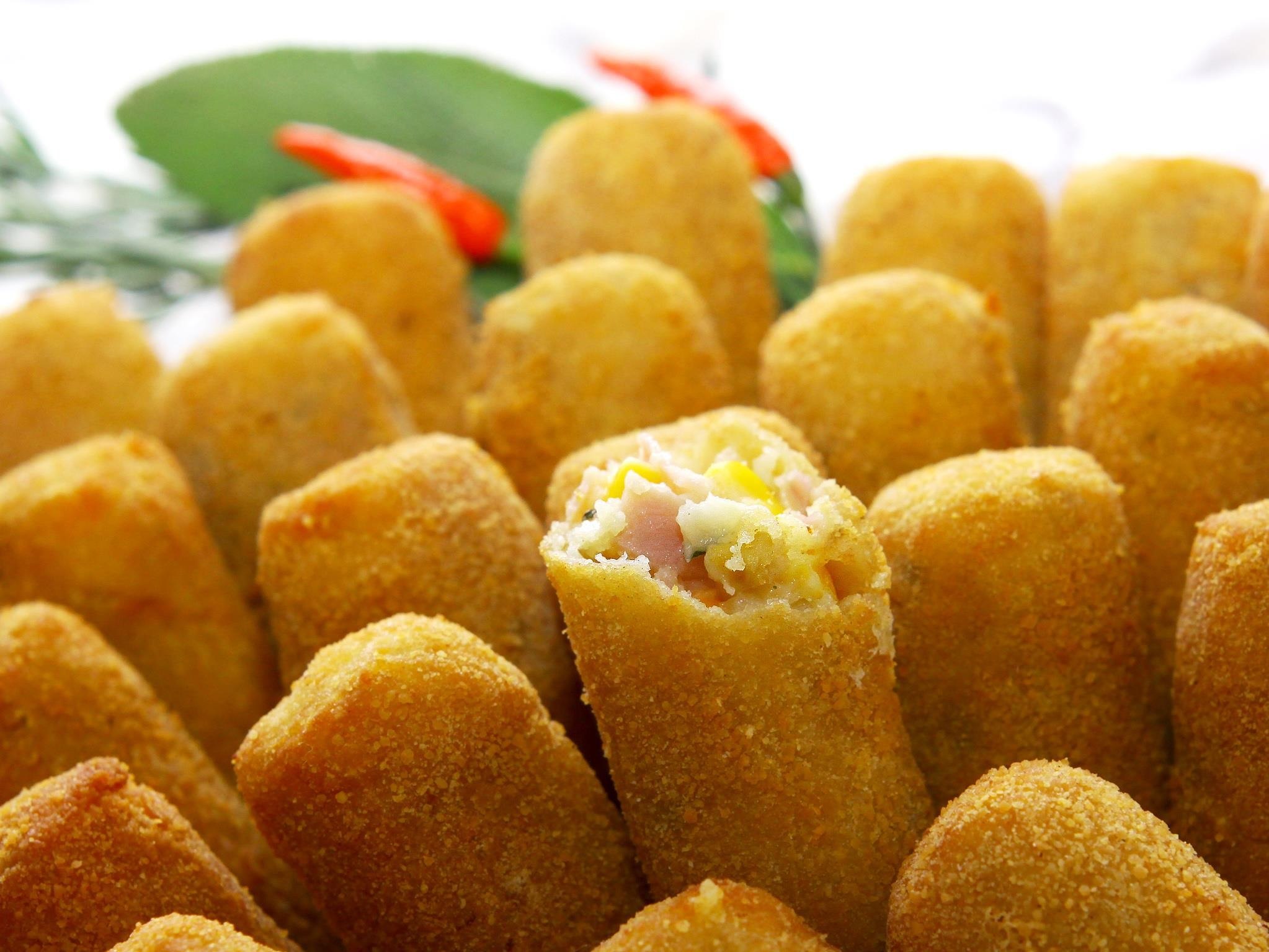 Croquete de Milho, Presunto e Cogumelo