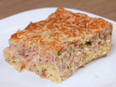 Torta de presunto e queijo