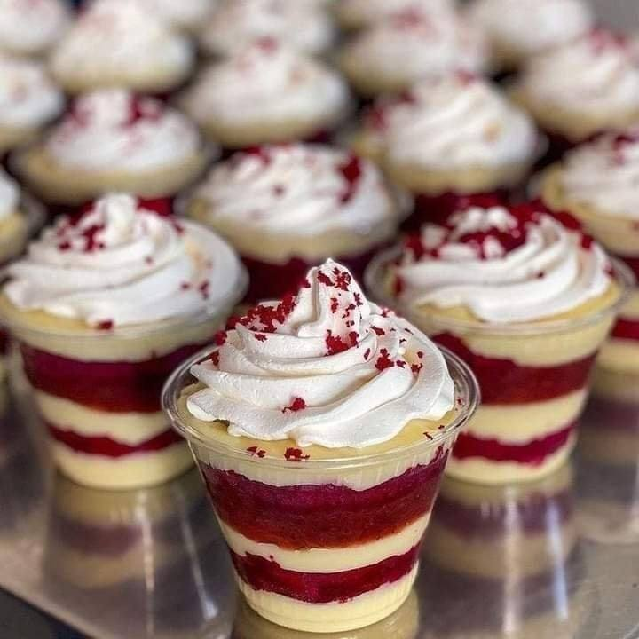 Receita Bolo no Pote Red Velvet!