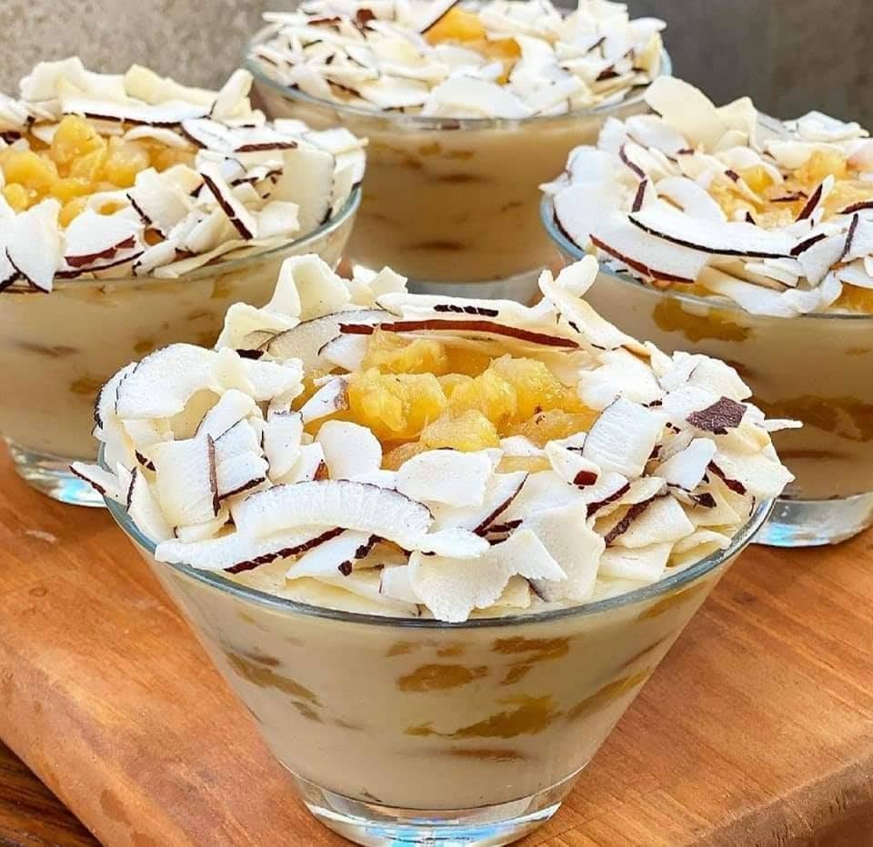 PAVÊ DE BANANA COM DOCE DE LEITE