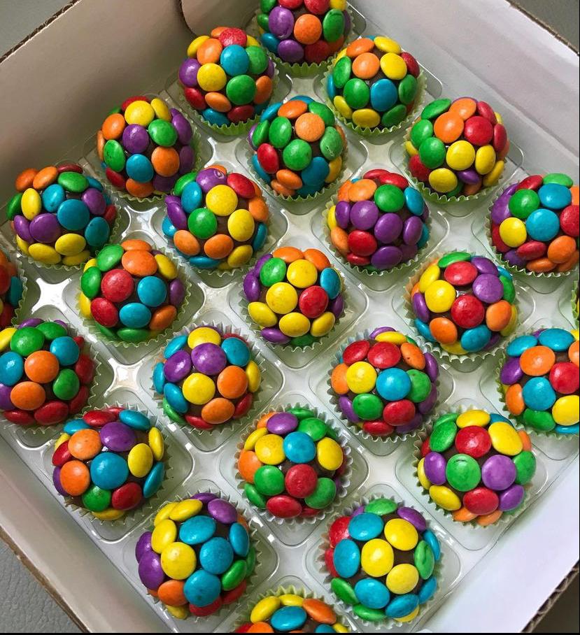 Brigadeiro com M&M