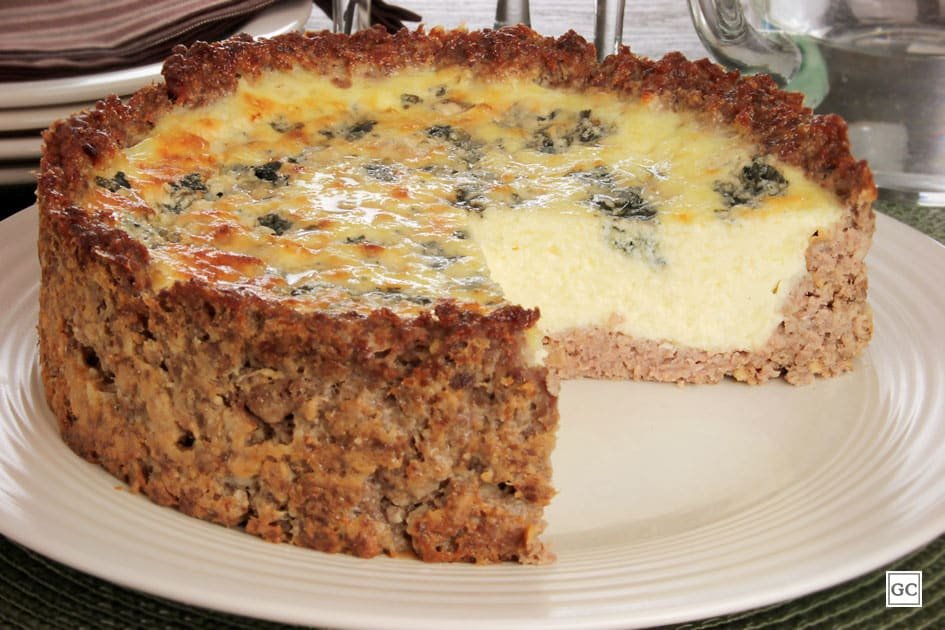 Quiche de Carne Moída aos 4 Queijos