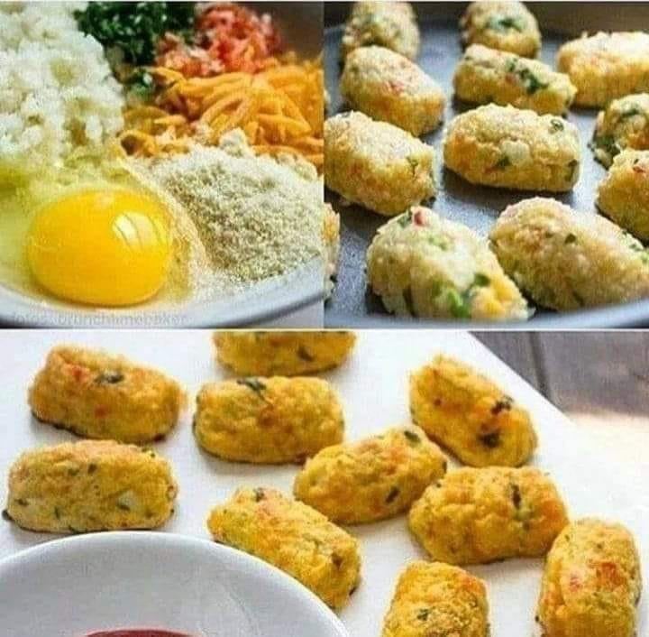 Croquetes de couve-flor delicioso