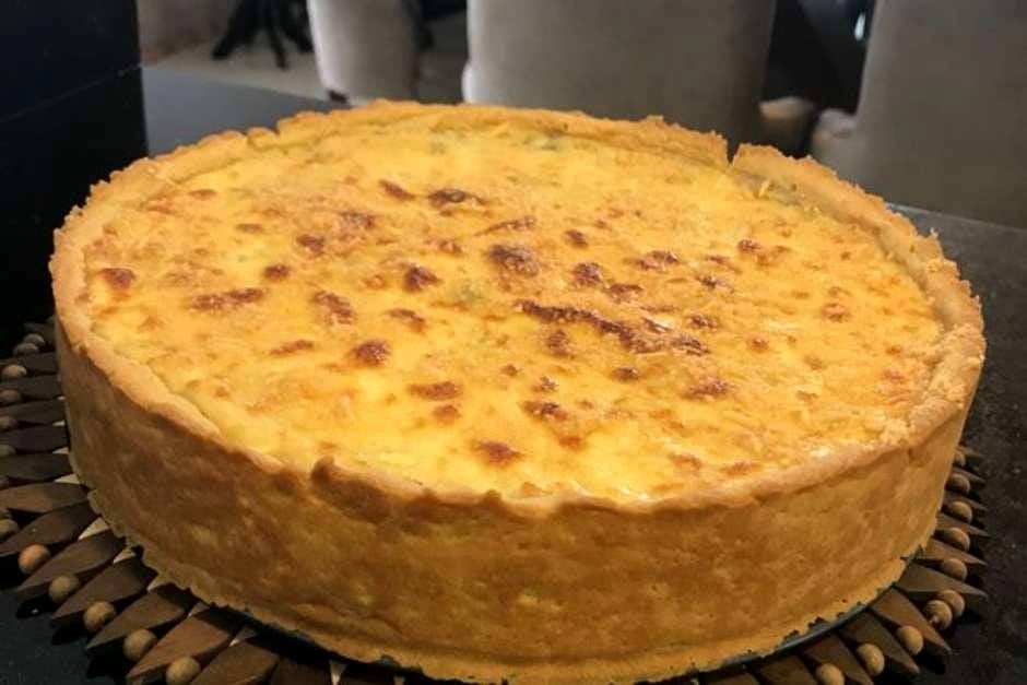 Torta de palmito com Requeijão