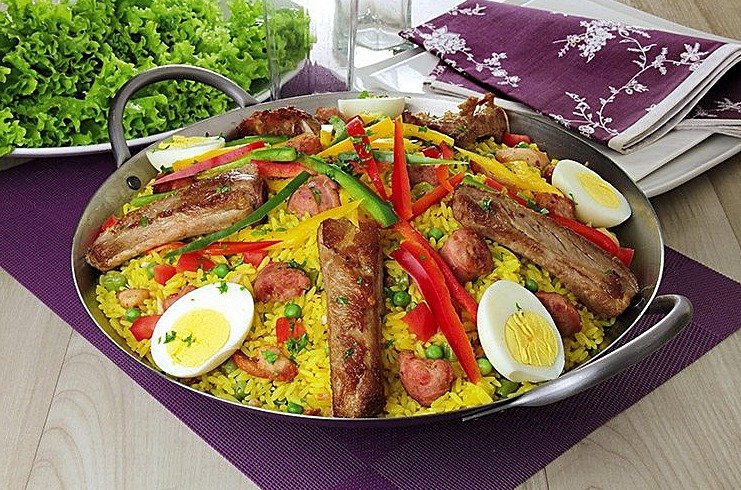 Paella caipira