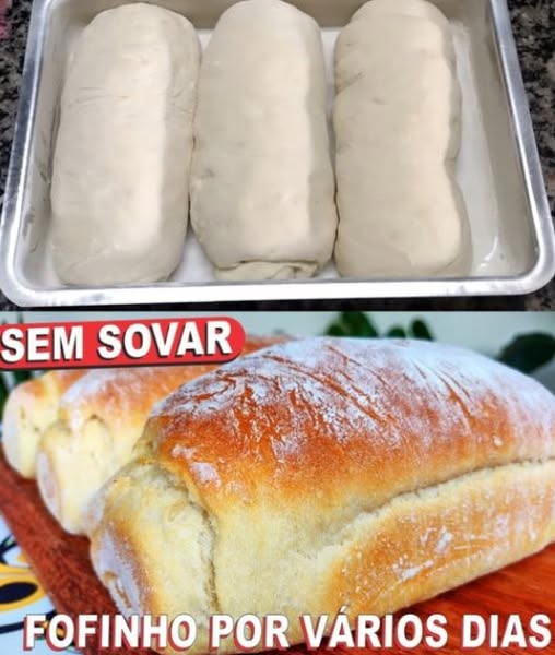 Pão Caseiro Fofinho: Macio, Duradouro e Super Fácil de Fazer! 🍞✨